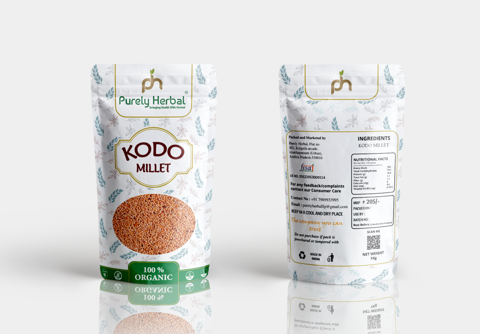 Purely Herbal Kodo  Millets