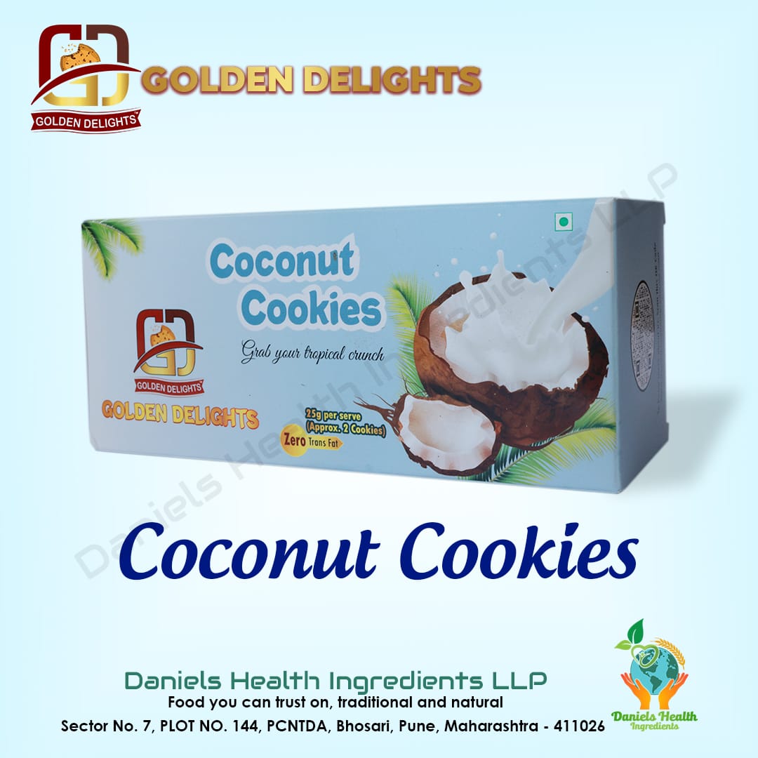 Golden Delights Coconut Cookies