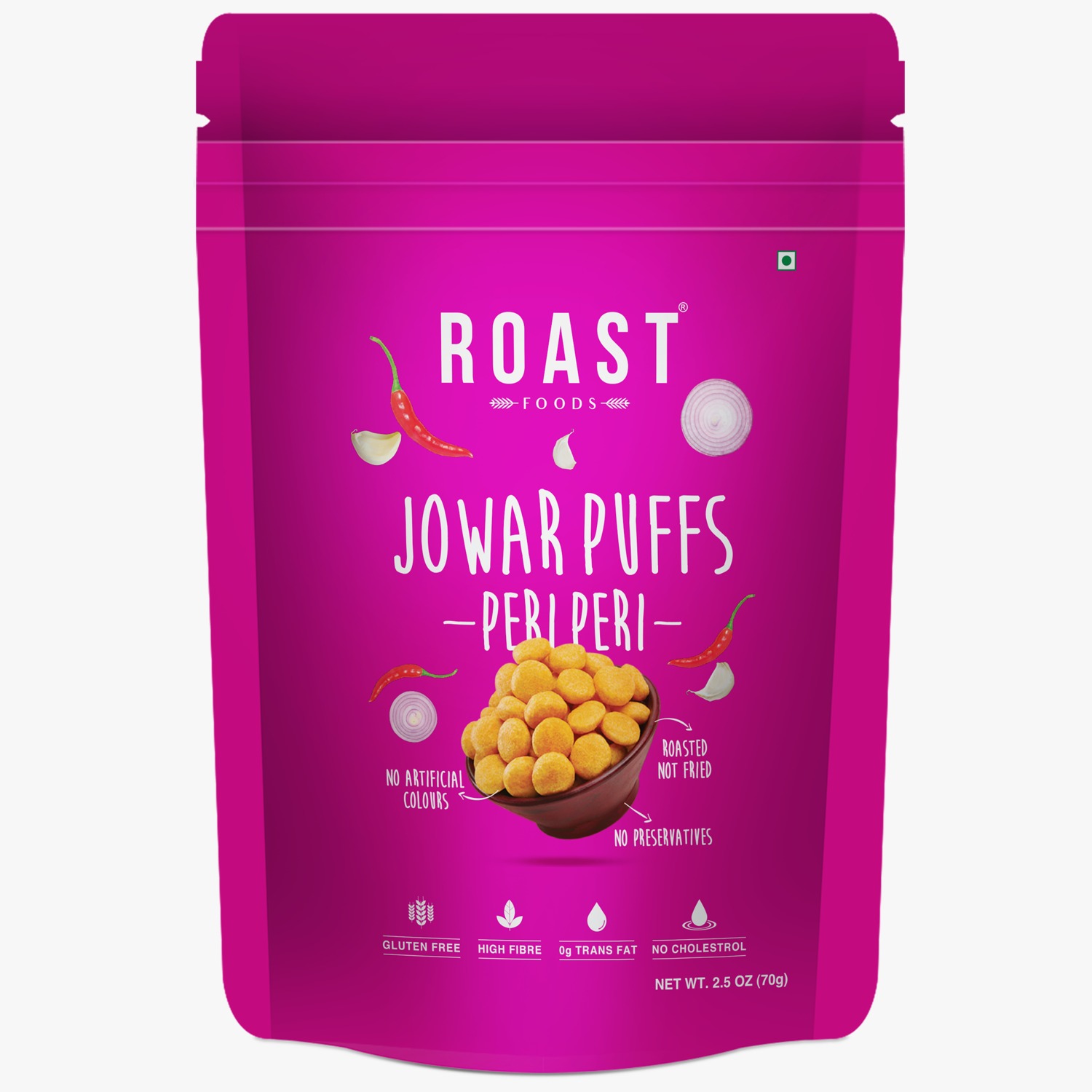 Roast Foods Jowar Puff Peri Peri