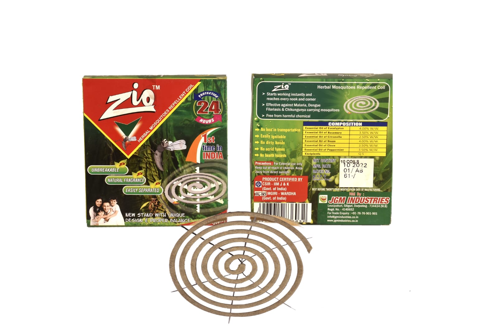 JGM Herbal Mosquitoes Repellent Spring Coil