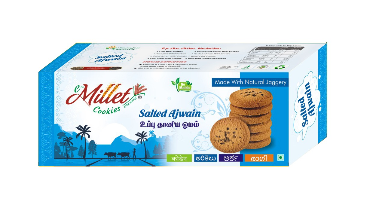 E-Millet Salted Ajwain Cookies