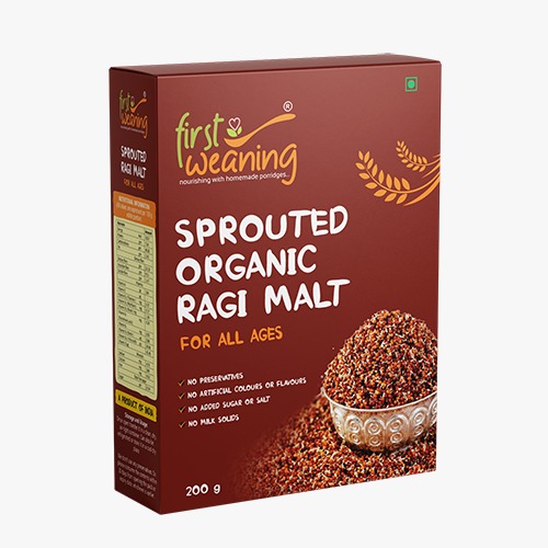 First Weaning Sprouted Organic Ragi Malt
